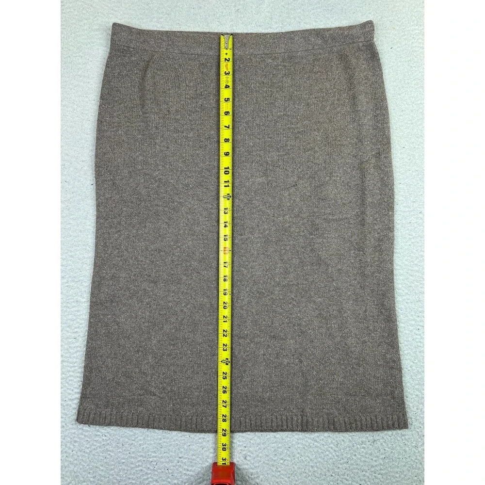 Old Navy Skirt Womens 2X Brown SoSoft Midi Knit Pull On Stretch Casual